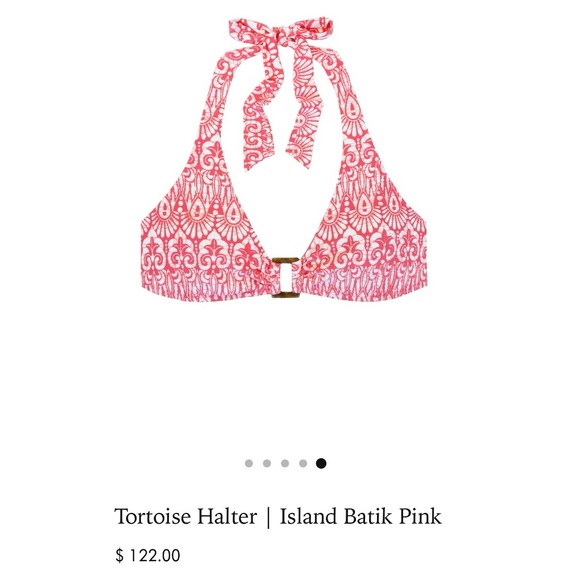 NEW Helen Jon Halter top & Hipster bikini bottom Island Batik Pink